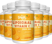 Liposomal Vitamin C Capsules 2000Mg (6 Pack), Maximum Absorption, High Dose VIT