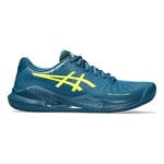 ASICS Homme Gel-Challenger 14 Clay Sneaker, RESTFUL Teal/Safety Yellow, 39 EU