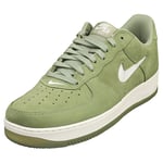Nike Air Force 1 Low Retro Mens Green White Fashion Trainers - 10.5 UK
