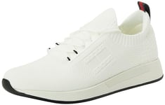 Tommy Jeans Men Running Trainers Athletic Shoes, White (Ecru), 45