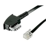 TAE-N kabel til RJ11/RJ14 han (6P4C) 6m