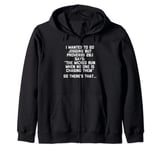 I Wanted To Go Jogging... Funny Catholic Christian Running Zip Hoodie