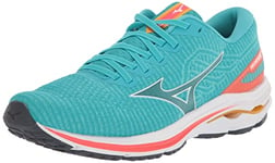 Mizuno Women's Wave Inspire 18 Running Shoe Sneaker, Turquoise, 8 UK