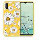 Yoedge Yellow Silicone Case for Xiaomi Redmi Note 9 (5G）6.53 inch Anti-Scratch Shockproof Case Soft TPU Creative Stylish Protective CoverDrop Protection Non-slip Bumper Cases,Sunflower