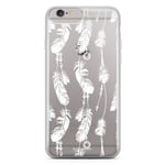 Bjornberry iPhone 6 Plus/6s Plus Fashion Skal - Vita Fjädrar