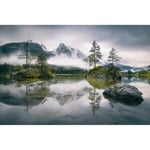 Pelcasa Rainy Morning At Hintersee Bavaria Poster