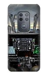 Fighter Jet Aircraft Cockpit Case Cover For Motorola Moto One Zoom, Moto One Pro