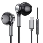 USB C-hörlurar för Samsung Galaxy S22 Ultra S21 FE S20 A53 USB C-hörlurar