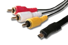 Câble AV pour appareil photo Panasonic Lumix DMC-FZ62, DMC-FZ150, DMC-FZ200, DMC-G1, DMC-G2, DMC-G3 etc. Remplace: EG-CP16