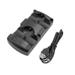 Laddningsdocka för Playstation 3-kontroll 2-i-1 med LED-indikator Kompatibel med Playstation PS3/Move-kontroll