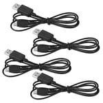 4 st USB-laddningskabeladapter USB-laddare Laddningskabel för 3DS/NDSI/NEW/2DS