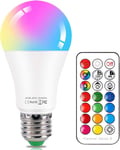 E27 Colour Changing Light Bulb 10W RGBW LED Bulbs Mood Lighting with...