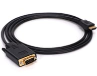 HDMI to VGA, Yiany 1.8m Gold-Plated 1080P HDMI Male to VGA Male Adapter Cable Compatible for Computer, Laptop, PC, Monitor, Projector, HDTV, DVD, Xbox - 6 Feet