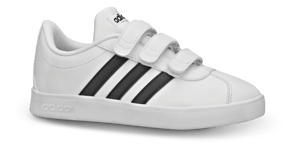 Adidas Sneaker Hvit Vl Court 2 Cmf C - Str. 29 - Syntetisk/tekstil/gummi/