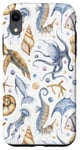 iPhone XR Whale Shark Coral Reefs Seashell Starfi Patter Case Case