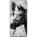 Xiaomi Mi Note 10 Pro Gennemsigtigt Telefoncover Marmor med häst