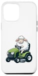 iPhone 15 Pro Max Cute Sheep Riding Lawn Mower Tractor Design Case