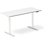 Höj och sänkbart skrivbord DNA, Vit 1400x600 mm 2-ben/Vit