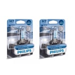 Halogenpære Philips WhiteVision ultra, 55W, H7, 2 pcs