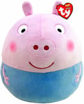 TY SquishaBoo George Pig 14 Inch Toys