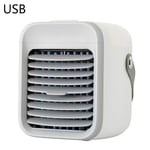 2000mAh Mini Portable Personal USB Rechargeable Air Conditioner Multifunctional Cooler 173x173x151mm-Gray