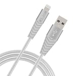 JOBY USB Lightning Cable, Charging and Synchronization Cable, 1.2m Length, Silver, Compatible with iPhone, iPad and iPod, MFi Certified, USB-A to Lightning Cable