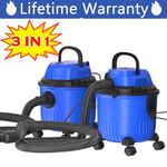 Dayplus 15L 2000W 230V Wet & Dry Vacuum Cleaner Car Valet Home Carpet Clean