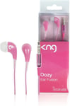 KNG Headphones 3.5mm Jack Earphones, Earbuds, In Ear Pink