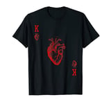 King of Hearts Vintage Crown Engraving Card T-Shirt T-Shirt