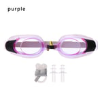 1pc Swimming Goggles Swim Eyewear Children Eyeglasses Purple