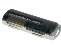 Lindy USB 2.0 CardReader, Svart, 480 Mbit/s, Win ME/2000/XP/Vista Mac OS 10, USB 2.0, 45 g, 75 x 25 x 17 mm