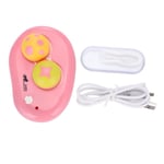 Ultrasonic Automatic Contact Lens Washer Cleaner Case Contac Pink