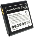 Batteri B450BE for Samsung, 3.8V, 1550 mAh