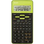 Sharp EL-531TH Calculatrice scolaire vert Ecran: 10 à pile(s) (l x H x P) 80 x 15 x 161 mm