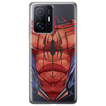 ERT GROUP Coque de téléphone Portable pour Xiaomi 11T 5G / 11T Pro 5G Original et sous Licence Officielle Marvel Motif Spider Man 005 adapté à la Forme du téléphone Portable, partiel imprimé