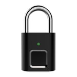 Fingeravtrycksgardin Lås Ip65 Smart Dörrlås Vattentät Digitalt Säkerhetslås Bärbar Fingeravtrycksgardin Lås Usb Nyckellöst Lås