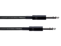 Cordial 14816 Jack Audio Connection Cable [1X Jack 6,3 Mm (Stereo) - 1X Jack 6,3 Mm (Stereo)] 1,50 M Svart Pvc-Mantel, Tvinnad