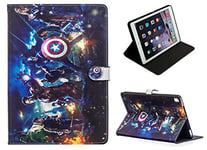 For Apple iPad Pro 9.7'' / iPad 9.7 / iPad Air 1-2 Avengers Marvel End Game Thanos Iron Man Infinity War Smart Stand Case Cover