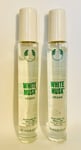The Body Shop 2 White Musk 8.5ml Roll On Purse Perfume Oil Parfum Fragrance New
