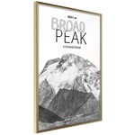 Plakat - Broad Peak - 30 x 45 cm - Guldramme