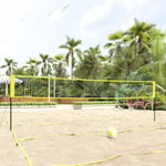 vidaXL Volleybollnät gul och svart 823x244 cm PE-tyg 93744