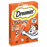 Dreamies Creamy Snacks - Kylling (4 x 10 g)