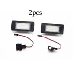 2x Canbus LED-nummerplåtslampa för Audi A1 A4 B8 4D 5D A5 S5 2D 5D A6 S6 för VW Golf Passat LED-nummerplåtslampa VIT WHITE