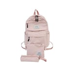 LYSJBB Nylon Backpack Female Casual Solid Color Shoulder Bag Girls Backpack Female Backpack (Color : G)
