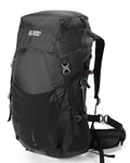 Terra Peak® Sac à dos de randonnée 40L (AIRANT 40) grand noir pour femme et homme - Sac a dos de trekking, chasse et voyage (respirant, imperméable) - Sac alpinisme, escalade et de jour (ergonomique)