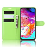 MIFanX HTC Desire 20 Pro Case,PU Leather Flip Folio Wallet Cover With [Card Slots] for HTC Desire 20 Pro(Green)