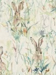 Voyage Jack Rabbit Made to Measure Curtains or Roman Blind, Cream