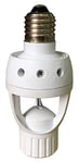 Proxe DEDM Porte-lampe crépusculaire avec détecteur de mouvement, blanc