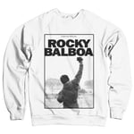 Hybris Rocky Balboa - It Ain't Over Sweatshirt (White,M)