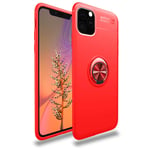 Zouzt For iPhone 11 pro Case Ultra Slim Cover Case with Ring Holder Kickstand Apply to Magnetic Car Mount Full Protection Case for iPhone 11 pro - Red
